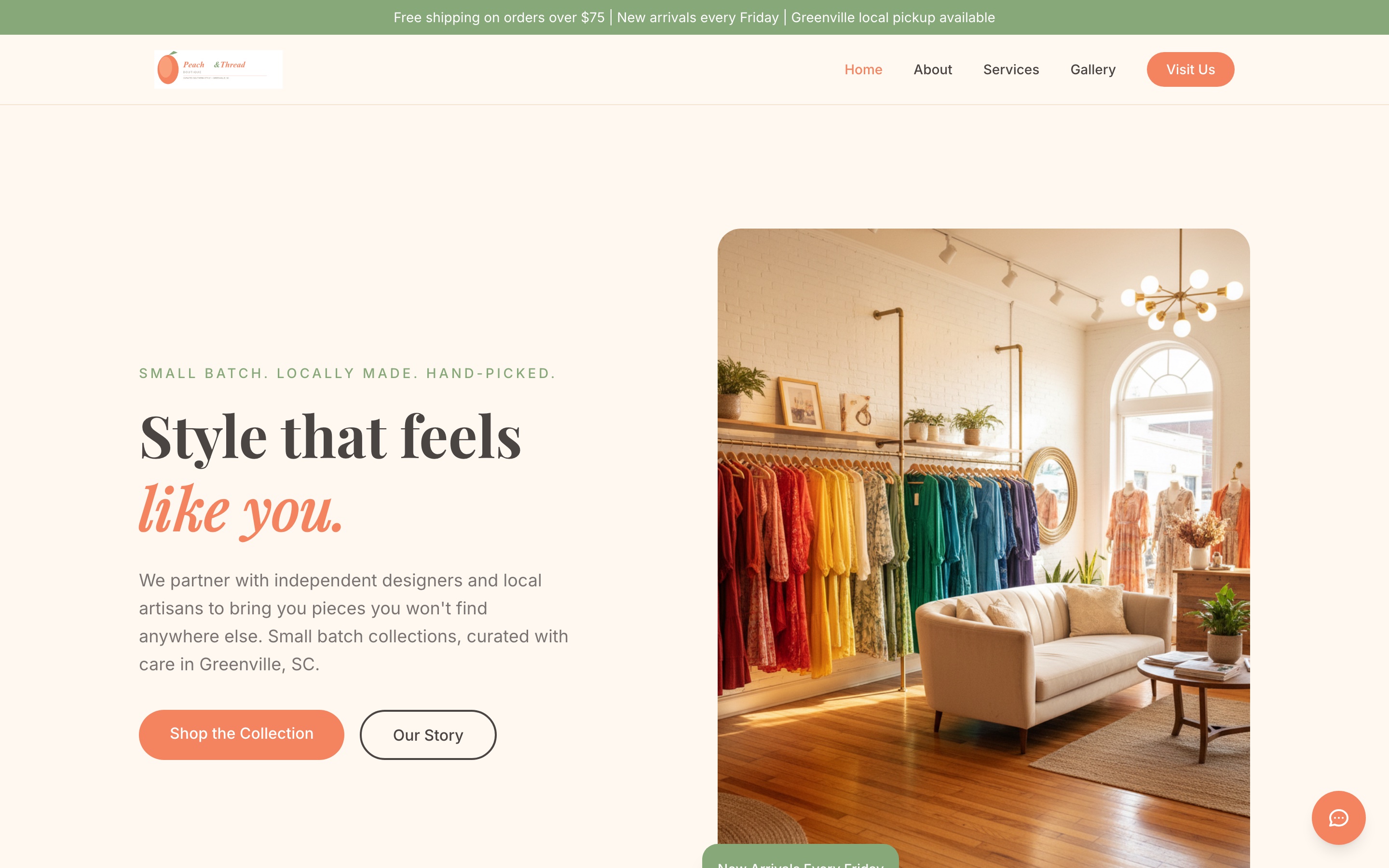Peach & Thread: Taking a Greenville Boutique Online